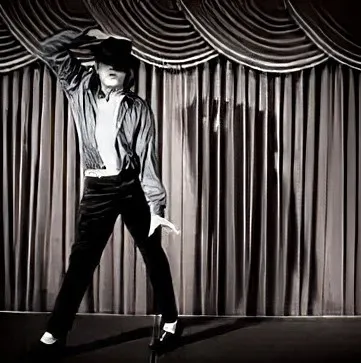 Impersonator MJ3 center stage under a spotlight at a private engagement in Washington DC