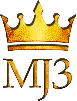 MJ3 signature gold crown logo